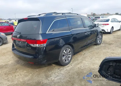 2014 Honda Odyssey Touring/Touring Elite from USA, damaged, VIN 5FNRL5H92EB008365